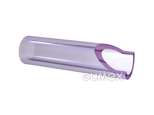 Hadica pre benzín NOVOPLAST, 3/5mm, 78°ShA, PVC, -5°C/+40°C, transparentná fialová